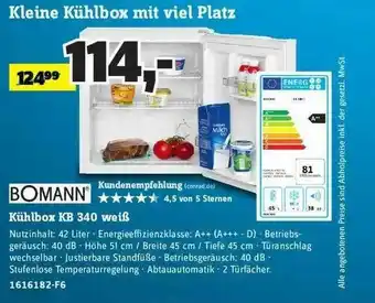 Conrad Bomann Kühlbox Kb340 Weiß Angebot