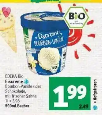 Marktkauf Edeka Bio Eiscreme Angebot