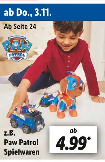 Lidl Paw patrol spielwaren Angebot