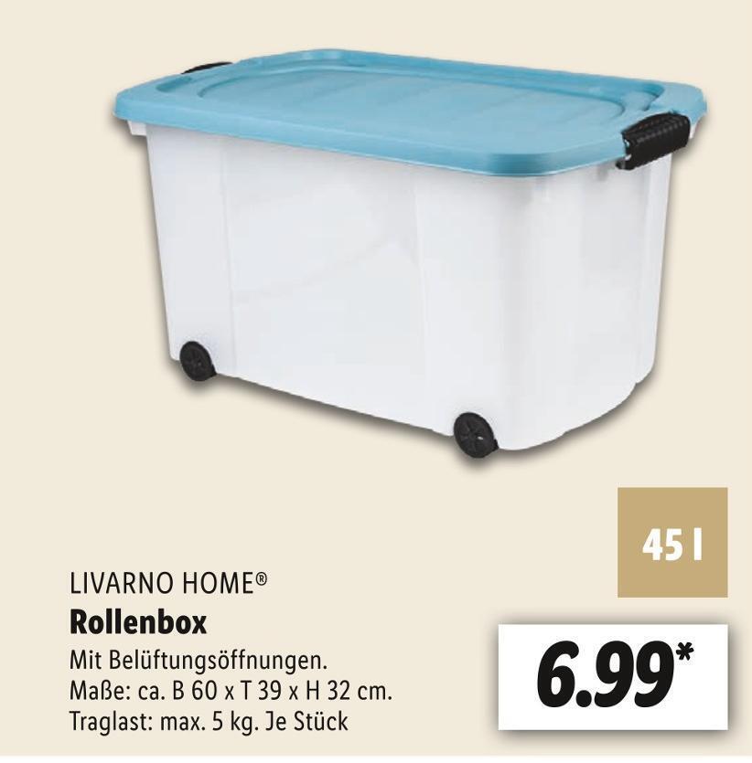 Livarno home rollenbox Angebot bei Lidl