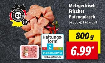 Lidl Metzgerfrisch frisches putengulasch Angebot