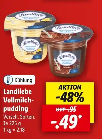 Lidl Landliebe vollmilchpudding Angebot