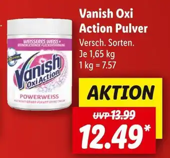 Lidl Vanish oxi action pulver Angebot