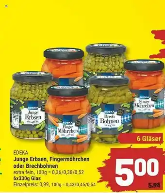 Marktkauf Edeka Junge Erbsen, Fingermöhrchen Angebot