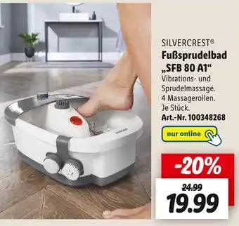 Lidl Silvercrest fußsprudelbad „sfb 80 a1“ Angebot