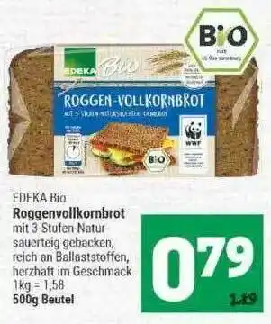 Marktkauf Edeka Bio Roggenvollkornbrot Angebot