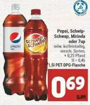 Marktkauf Pepsi, Schwip-schwap, Mirinda Oder 7up Angebot