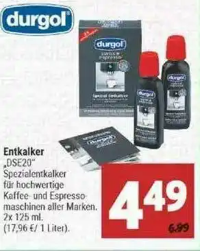 Marktkauf Durgol Entkalker DSE20 Angebot