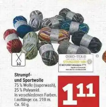 Marktkauf Strumpf- Und Sportwolle Angebot