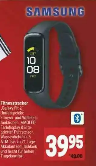 Marktkauf Samsung Fitnesstracker „galaxy Fit 2” Angebot