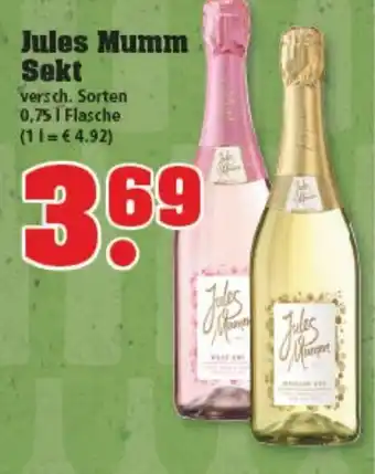 trinkgut Jules Mumm Sekt 0,75 L Angebot