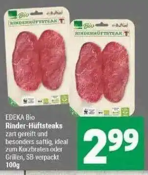 Marktkauf Edeka Bio Rinder-hüftsteaks Angebot