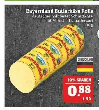 Marktkauf Bayernland Butterkäse Rolle Angebot