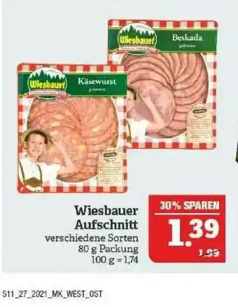 Marktkauf Wiesbauer Aufschnitt Angebot