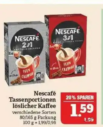 Marktkauf Nescafé Tassenportionen Löslicher Kaffee Angebot