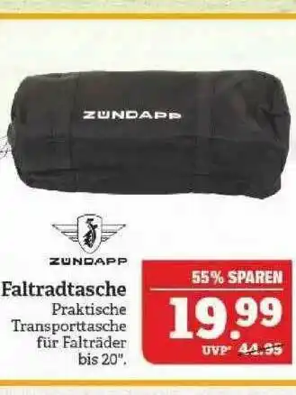 Marktkauf Zündapp Faltradtasche Angebot