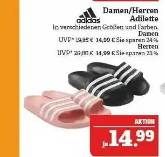 Marktkauf Adidas Damen Oder Herren Adilette Angebot