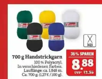 Marktkauf 700 G Handstrickgarn Angebot