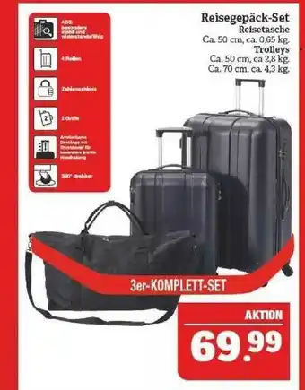 Marktkauf Reisegepäck Set Reisetasche Angebot