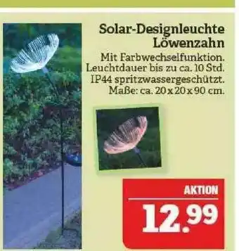 Marktkauf Solar-designleuchte Löwenzahn Angebot