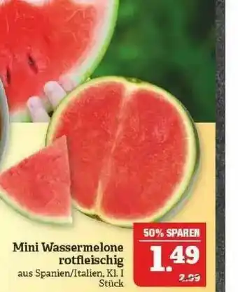 Marktkauf Mini Wassermelone Rotfleischig Angebot