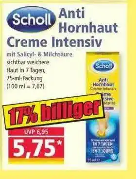 Norma Scholl Anti Hornhaut Creme Intensiv Angebot