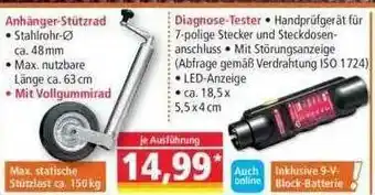 Norma Anhänger-stützrad Oder Diagnose-tester Angebot