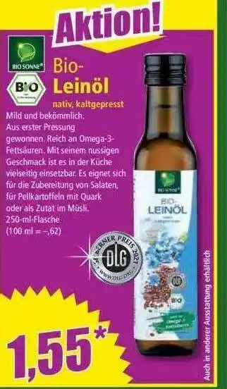 Norma Bio Sonne Bio-leinöl Angebot