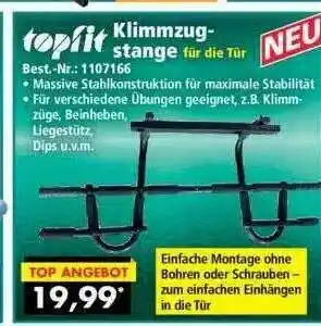 Norma24 Topfit Klimmzugstange Angebot