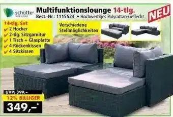 Norma24 Schütte Multifunktionslounge 14-tlg Angebot