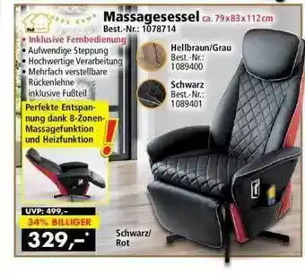 Norma24 Happy Home Massagesessel Angebot