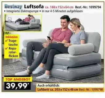 Norma24 Bestway Luftsofa Angebot