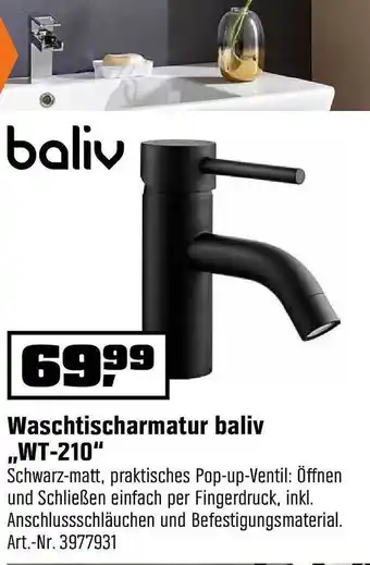 OBI Waschtischarmatur baliv ,,WT 210" Angebot