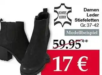 Woolworth Damen leder stiefeletten Angebot
