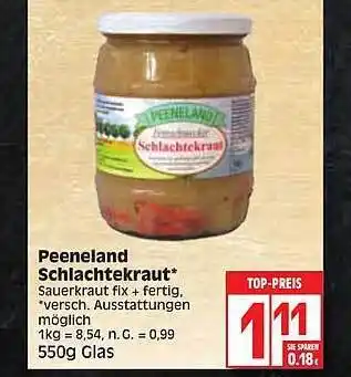 Edeka Peeneland schlachtekraut Angebot