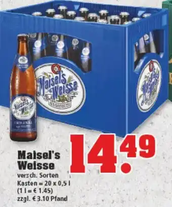 trinkgut Maisel's Weisse 20x0,5L Angebot