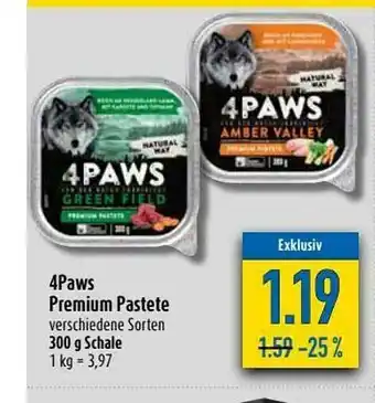 diska 4paws Premium Pastete Angebot