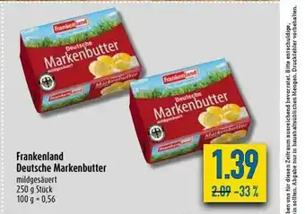 diska Frankenland Deutsche Markenbutter Angebot