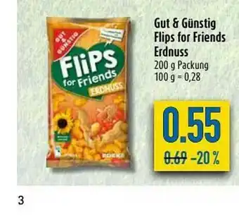 diska Gut & Günstig Flips For Friends Erdnuss Angebot