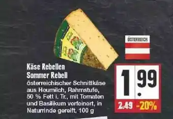 Edeka Käse Rebellen Sommer Rebell Angebot