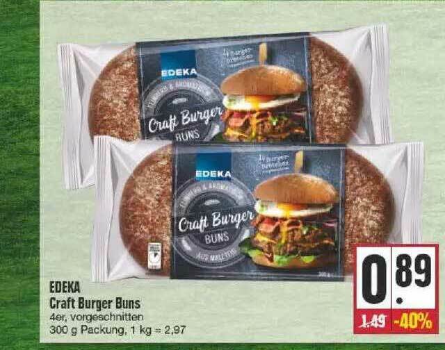 Edeka Craft Burger Buns Angebot bei Edeka