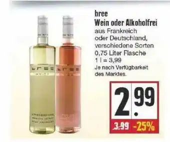 Edeka Bree Wein Oder Akoholfrei Angebot