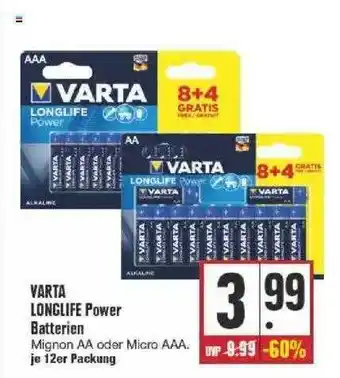 Edeka Aaa Varta Longlife Power Batterien Angebot