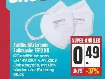 Edeka Aprtikelfilterierende Halbmaske FFP2 NR Angebot