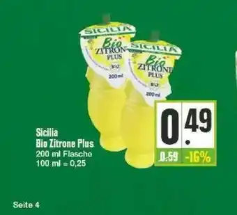 Edeka Sicilia Bio Zitrone Plus Angebot