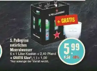 Edeka S. Pellegrino Natürliches Mineralwasser Angebot