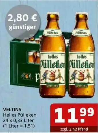 Getränke Quelle Veltins Helles Pülleken Angebot