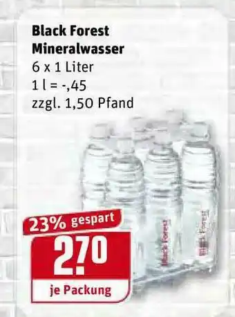 REWE Kaufpark Black Forest Mineralwasser Angebot