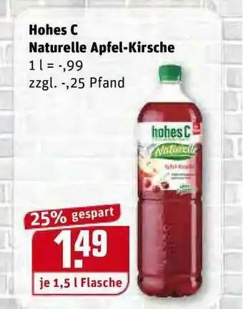 REWE Kaufpark Hohes C Naturelle Apfel-kirsche Angebot