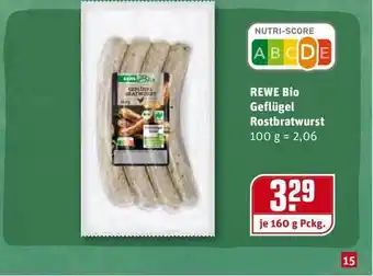 REWE Kaufpark Rewe Bio Geflügel Rostbratwurst Angebot